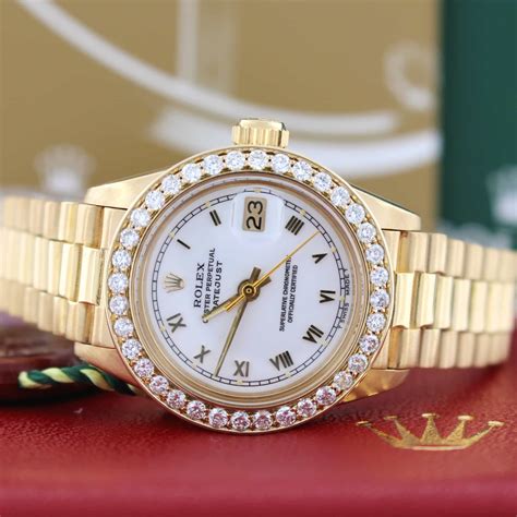 rolex mens 18k watch|ladies presidential Rolex watch 18k.